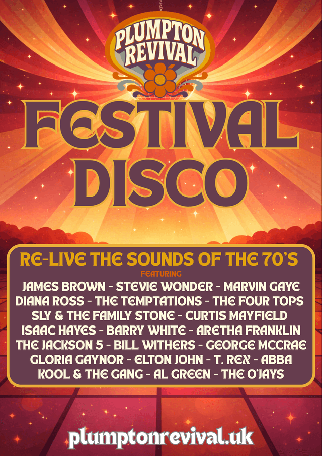 Plumpton Revival disco poster