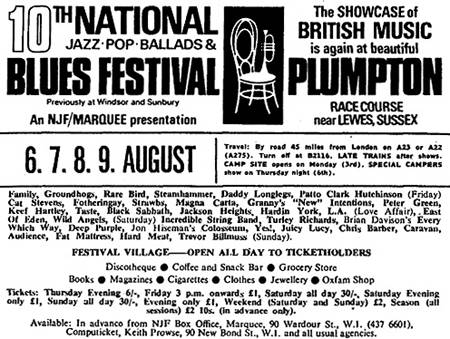 1969 Plumpton festival flyer